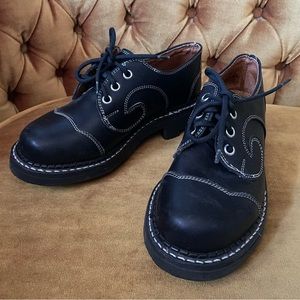 John Fluevog Derby Swirl Angel Sole Shoes